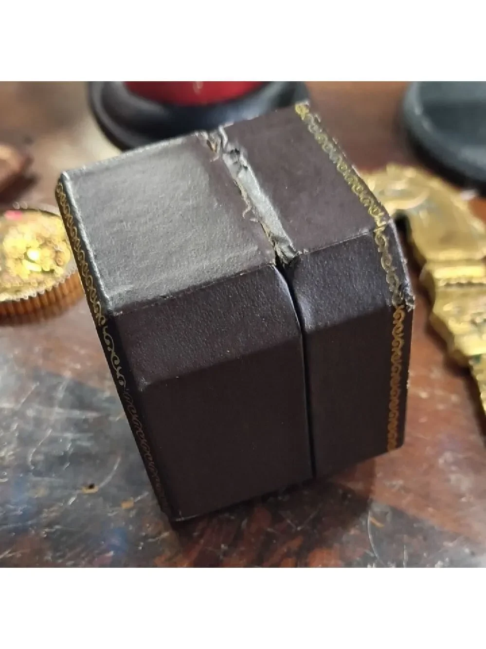 Juicy Couture Brown Jewelry Box with Gold Details
